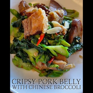 Chinese Broccoli with Pork Belly