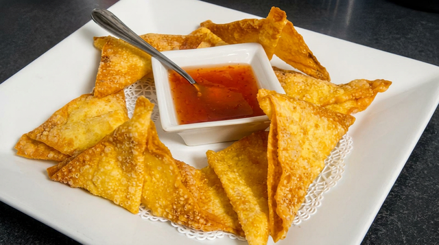 Crispy Chicken Wontons (8 Pieces).