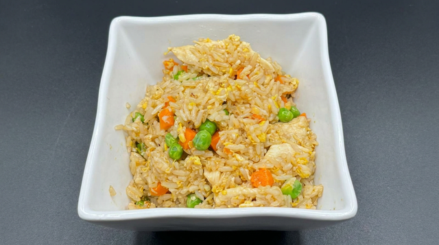 Kid Fried Rice with Chicken.