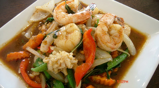 Spicy Seafood Delight.